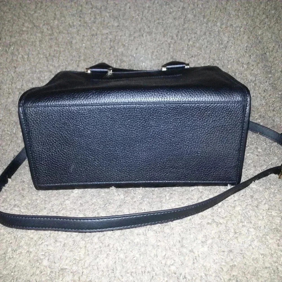 MICHAEL KORS-Geneva-Large Pebbled Textured Leather Satchel/Shoulder-BLACK-NWT - Picture 6 of 8